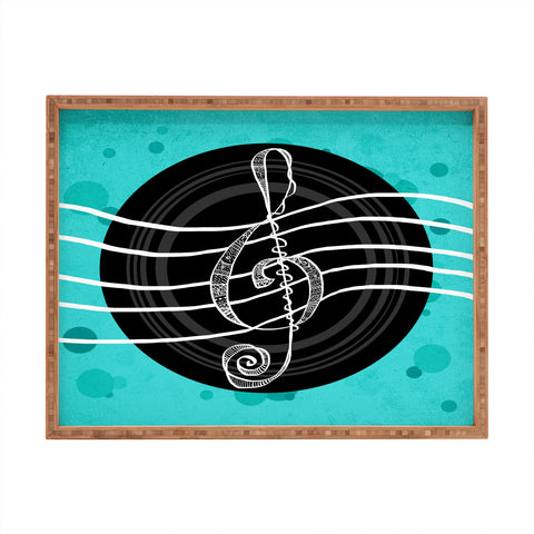 Lisa Argyropoulos Solo Aquatic Blues Rectangular Tray