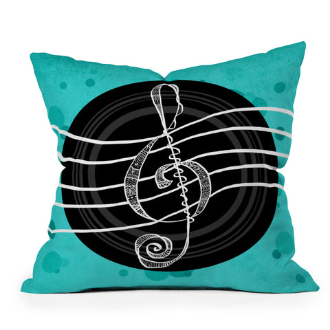 Lisa Argyropoulos Solo Aquatic Blues Throw Pillow