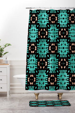 Lisa Argyropoulos Southwest Nights Shower Curtain And Mat