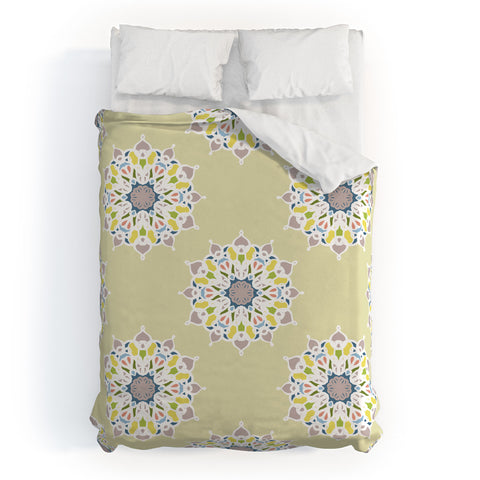 Lisa Argyropoulos Spring Mandalas Duvet Cover