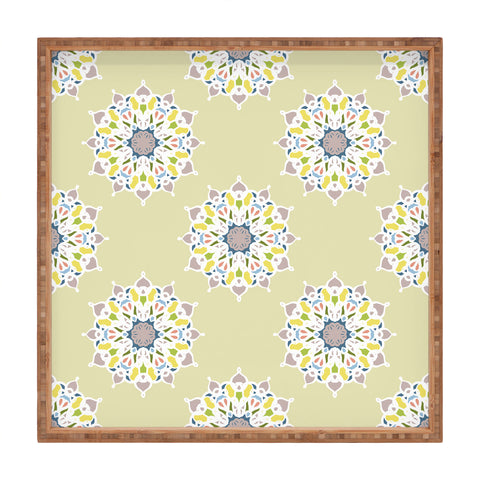 Lisa Argyropoulos Spring Mandalas Square Tray