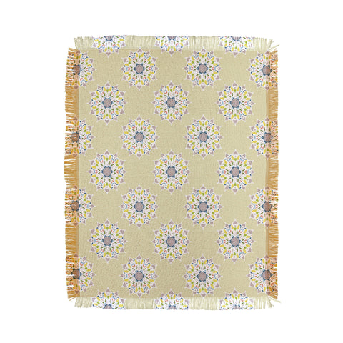Lisa Argyropoulos Spring Mandalas Throw Blanket