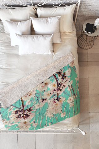 Lisa Argyropoulos Spring Showers Fleece Throw Blanket