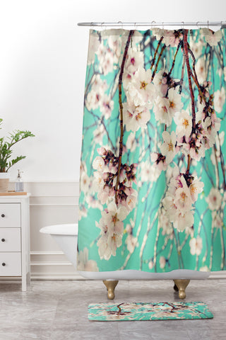 Lisa Argyropoulos Spring Showers Shower Curtain And Mat