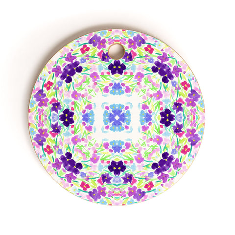 Lisa Argyropoulos Springtime Bliss Cutting Board Round