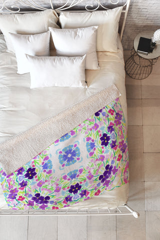 Lisa Argyropoulos Springtime Bliss Fleece Throw Blanket