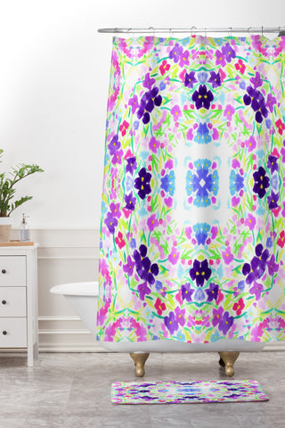 Lisa Argyropoulos Springtime Bliss Shower Curtain And Mat