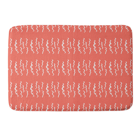 Lisa Argyropoulos Squiggle Coral Memory Foam Bath Mat