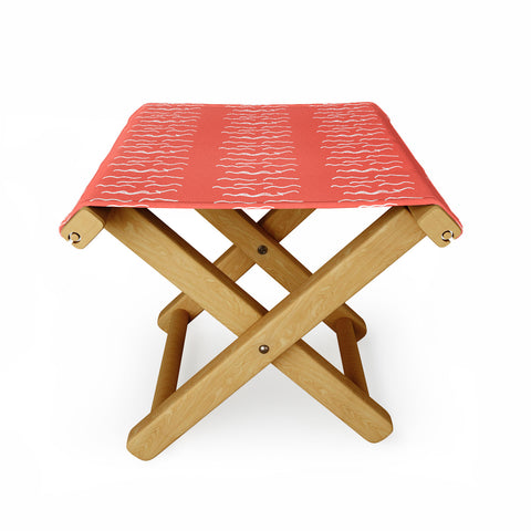 Lisa Argyropoulos Squiggle Coral Folding Stool