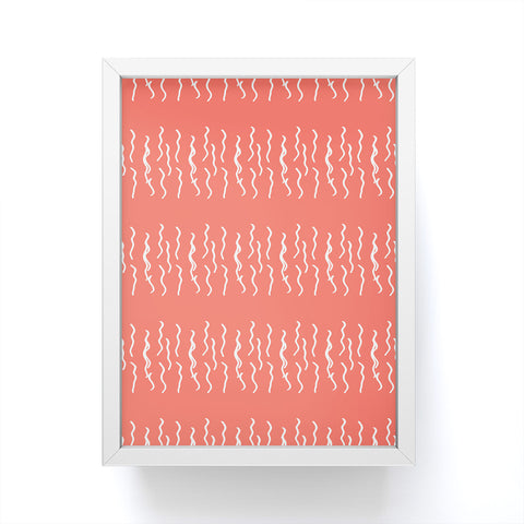 Lisa Argyropoulos Squiggle Coral Framed Mini Art Print
