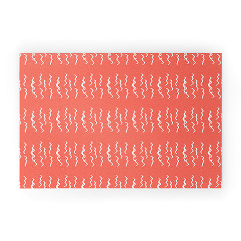 Lisa Argyropoulos Squiggle Coral Welcome Mat