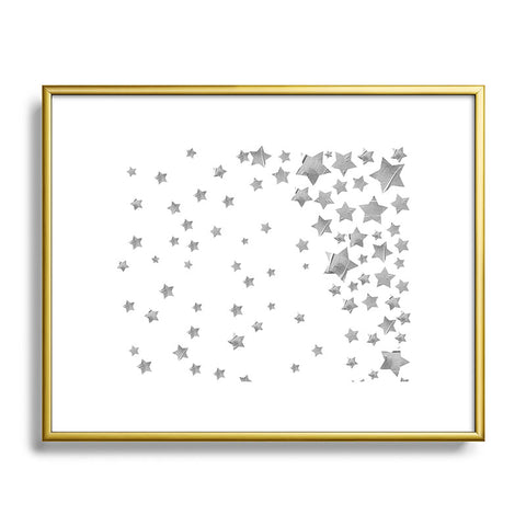 Lisa Argyropoulos Starry Magic Silvery White Metal Framed Art Print