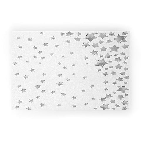 Lisa Argyropoulos Starry Magic Silvery White Welcome Mat
