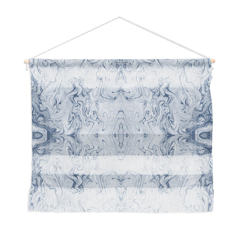 Lisa Argyropoulos Steely Blue Marble Kali Wall Hanging Landscape