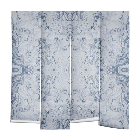 Lisa Argyropoulos Steely Blue Marble Kali Wall Mural