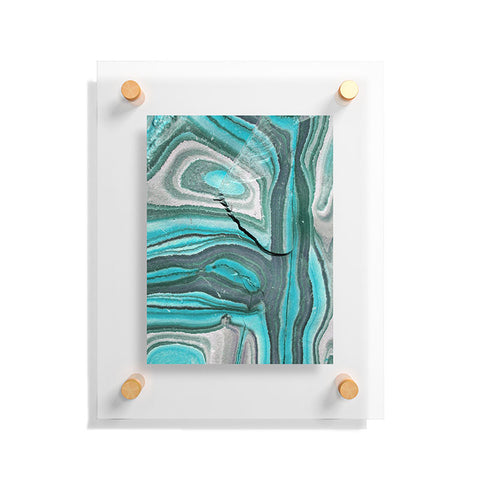 Lisa Argyropoulos Stony Aqua Blue Floating Acrylic Print