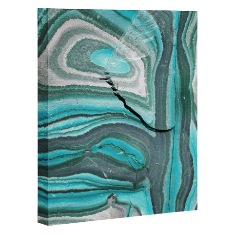 Lisa Argyropoulos Stony Aqua Blue Art Canvas