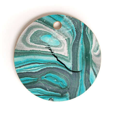 Lisa Argyropoulos Stony Aqua Blue Cutting Board Round