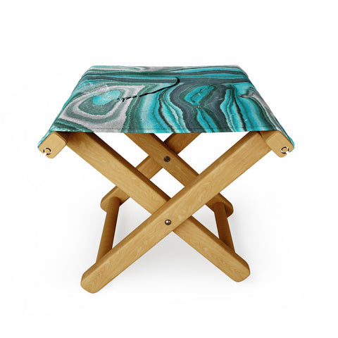 Lisa Argyropoulos Stony Aqua Blue Folding Stool