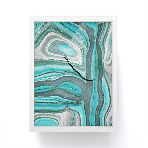 Lisa Argyropoulos Stony Aqua Blue Framed Mini Art Print