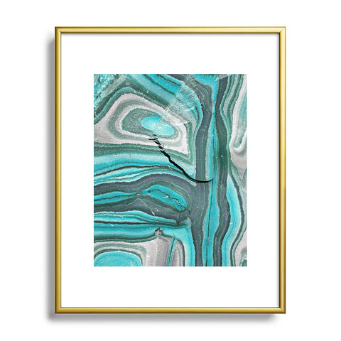 Lisa Argyropoulos Stony Aqua Blue Metal Framed Art Print