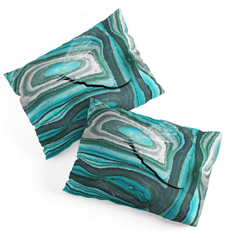 Lisa Argyropoulos Stony Aqua Blue Pillow Shams