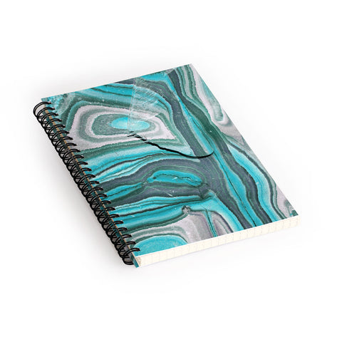 Lisa Argyropoulos Stony Aqua Blue Spiral Notebook