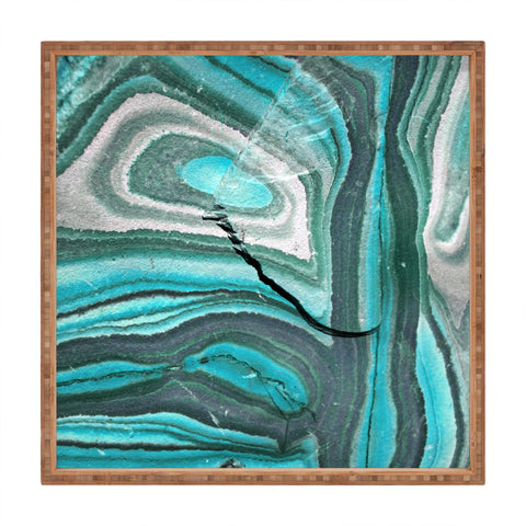 Lisa Argyropoulos Stony Aqua Blue Square Tray