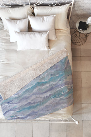 Lisa Argyropoulos Stormy Melt Fleece Throw Blanket