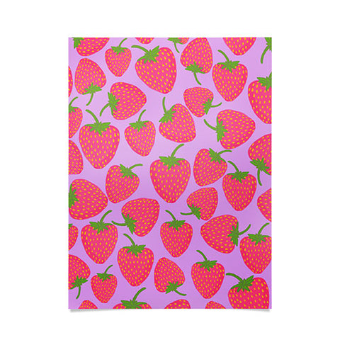 Lisa Argyropoulos Strawberry Sweet in Lavender Poster