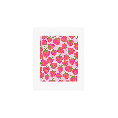 Lisa Argyropoulos Strawberry Sweet In Pink Art Print