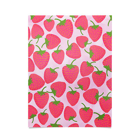 Lisa Argyropoulos Strawberry Sweet In Pink Poster