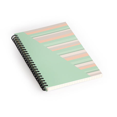 Lisa Argyropoulos Striped Desert Sage Spiral Notebook