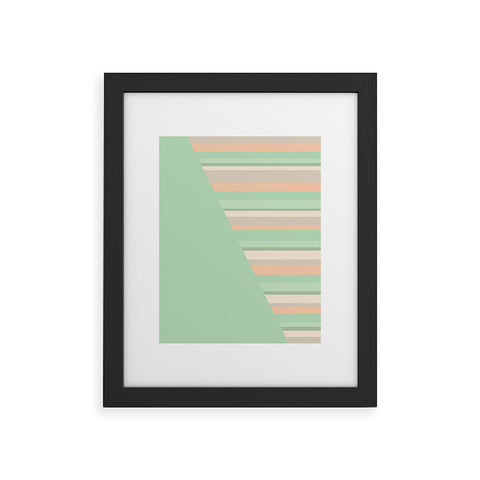Lisa Argyropoulos Striped Desert Sage Framed Art Print