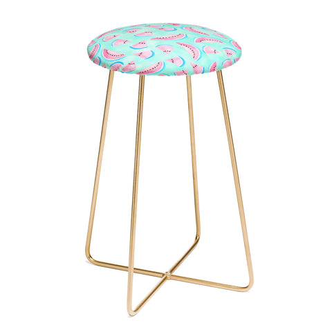Lisa Argyropoulos Summertime In Aqua Counter Stool