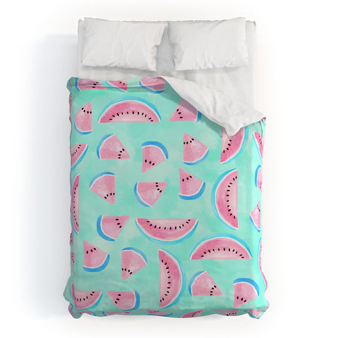 Lisa Argyropoulos Summertime In Aqua Duvet Cover