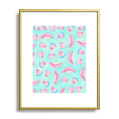 Lisa Argyropoulos Summertime In Aqua Metal Framed Art Print