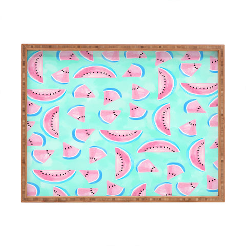 Lisa Argyropoulos Summertime In Aqua Rectangular Tray