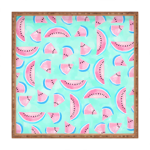 Lisa Argyropoulos Summertime In Aqua Square Tray