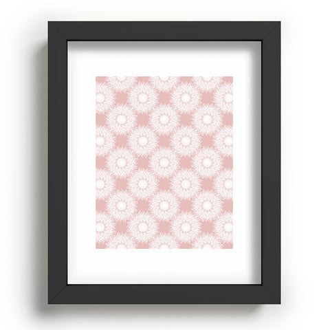 Lisa Argyropoulos Sunflowers and Blush Recessed Framing Rectangle
