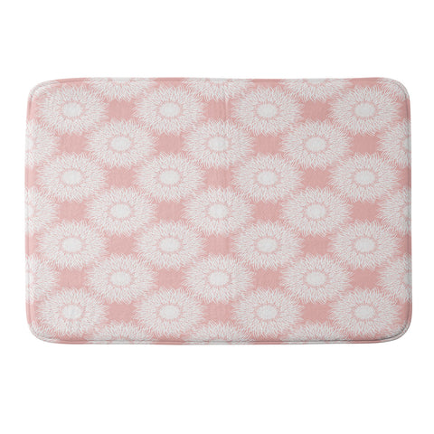 Lisa Argyropoulos Sunflowers and Blush Memory Foam Bath Mat