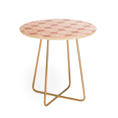 Lisa Argyropoulos Sunflowers and Blush Round Side Table