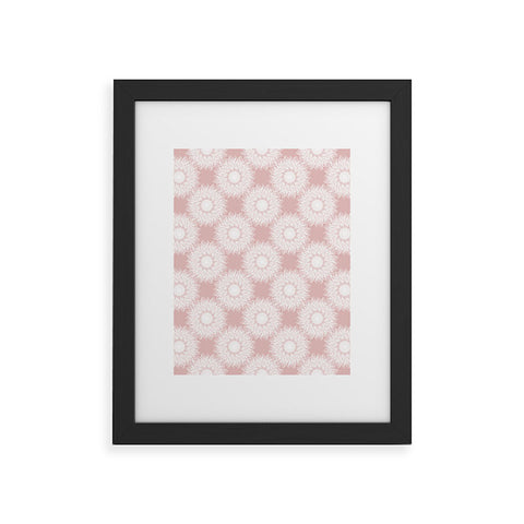 Lisa Argyropoulos Sunflowers and Blush Framed Art Print