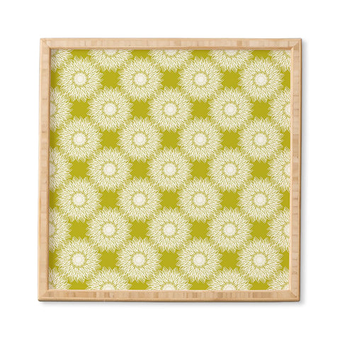 Lisa Argyropoulos Sunflowers and Chartreuse Framed Wall Art