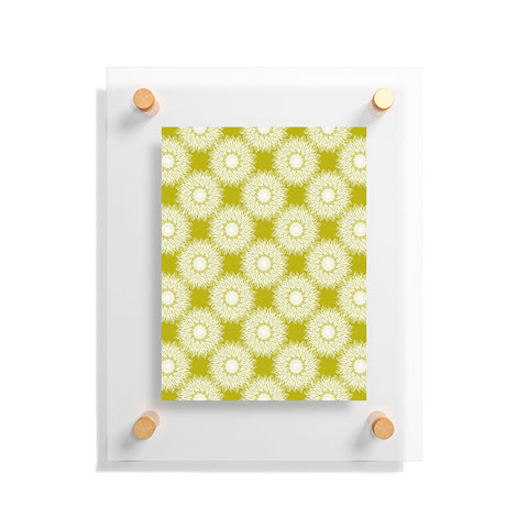 Lisa Argyropoulos Sunflowers and Chartreuse Floating Acrylic Print