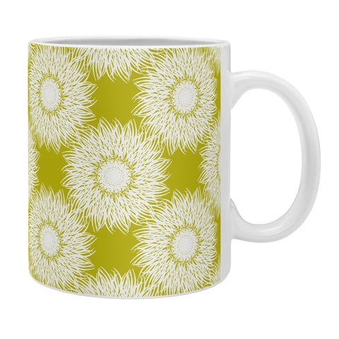 Lisa Argyropoulos Sunflowers and Chartreuse Coffee Mug