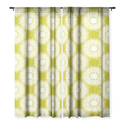 Lisa Argyropoulos Sunflowers and Chartreuse Sheer Non Repeat
