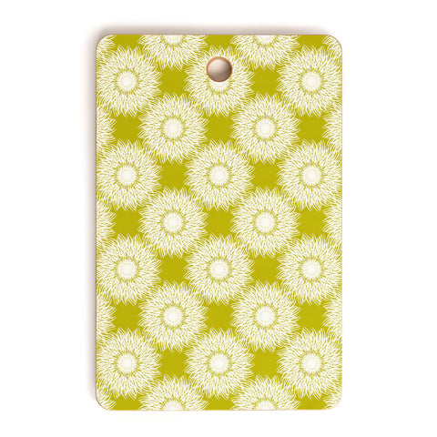 Lisa Argyropoulos Sunflowers and Chartreuse Cutting Board Rectangle