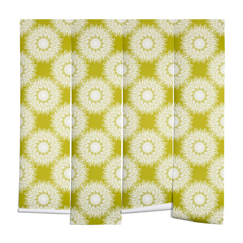 Lisa Argyropoulos Sunflowers and Chartreuse Wall Mural