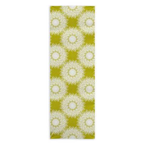 Lisa Argyropoulos Sunflowers and Chartreuse Yoga Towel
